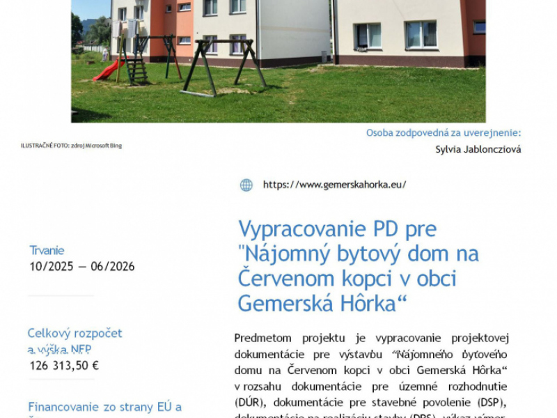 Plagat_PD_BD_Cerveny_kopec Aktuálne prebiehajúce projekty Aktuálne prebiehajúce projekty